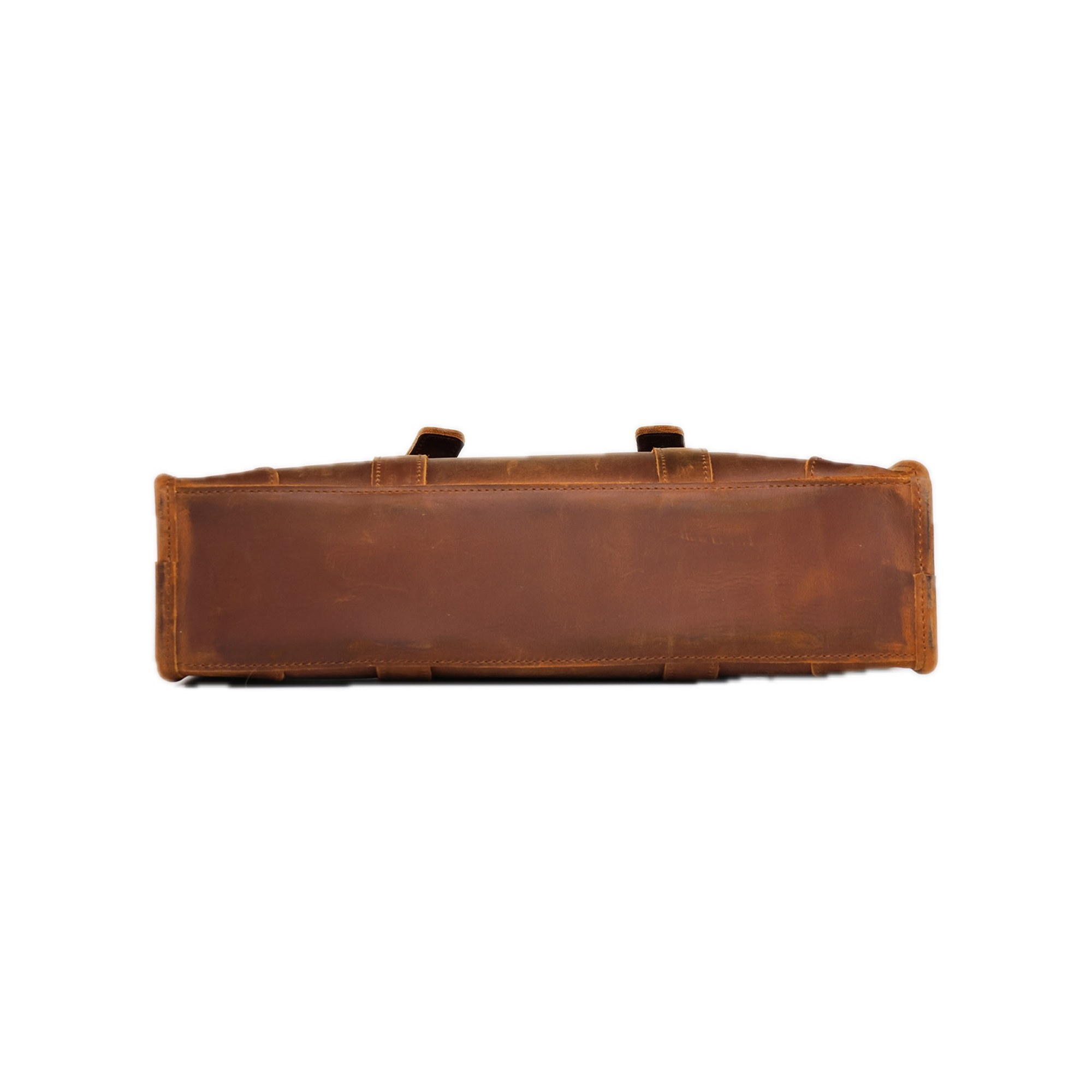 Panelled Brown Briefcase
