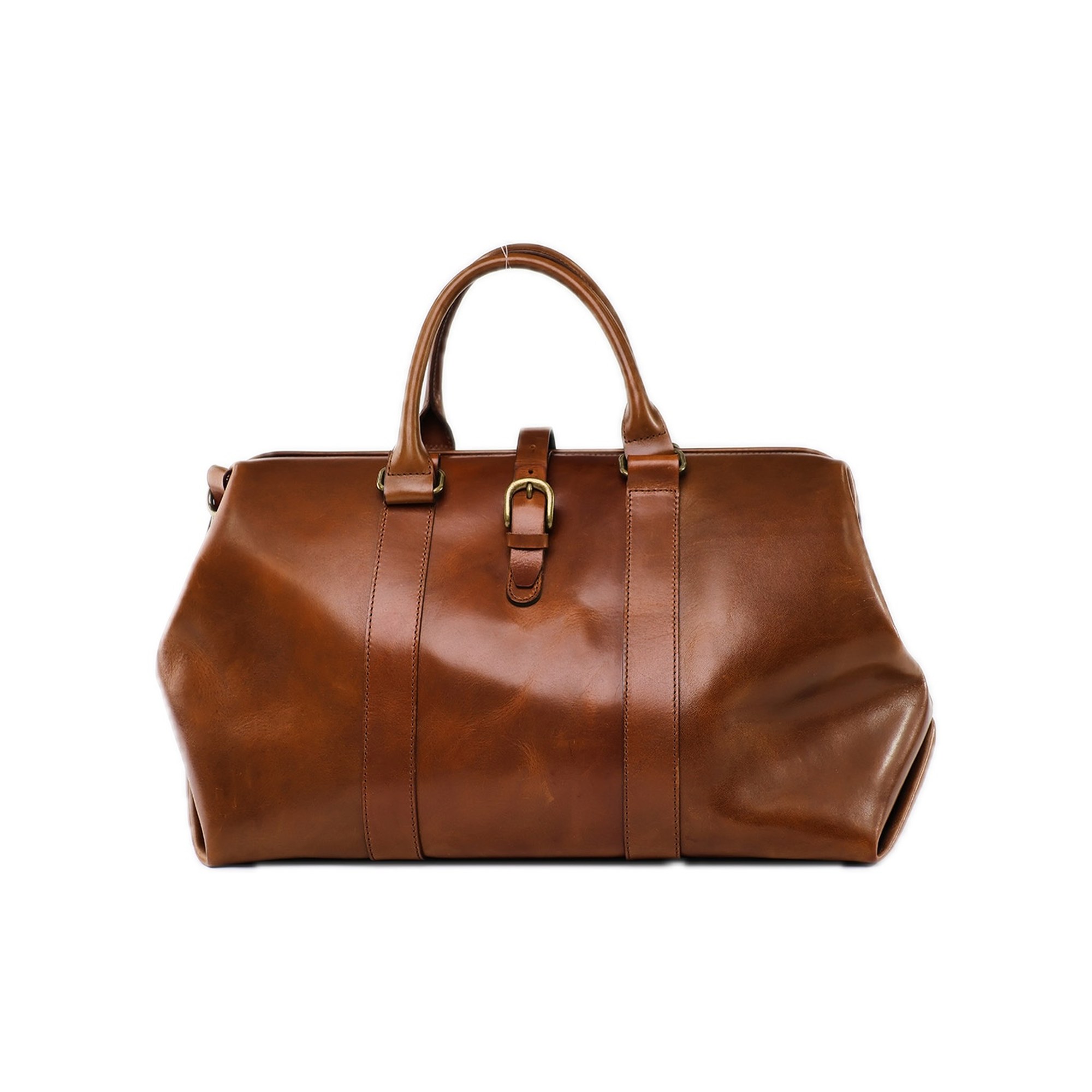 Structured Brown Travel Bag